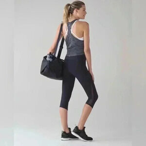 Lululemon Train Times Crop (17") Midnight Navy